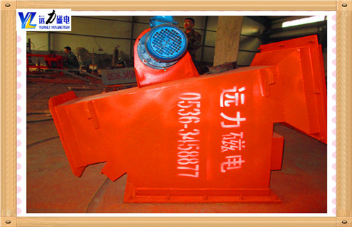 管道自卸式除鐵器，陜西管道式自卸式除鐵器_遠(yuǎn)力陜西管道式自卸式除鐵器12000高斯 可定制工作原理_安裝示意圖