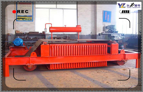 電磁自卸式除鐵器，福建電磁自卸式除鐵器吸8公斤_福建電磁自卸式除鐵器吸8公斤保養(yǎng)廠家配件_型號(hào)及工作視頻